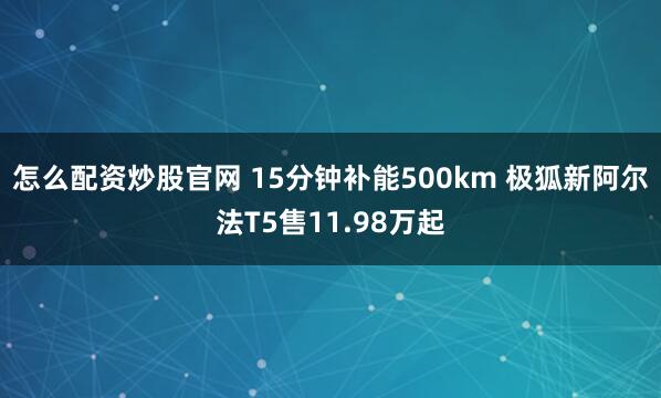 怎么配资炒股官网 15分钟补能500km 极狐新阿尔法T5售11.98万起