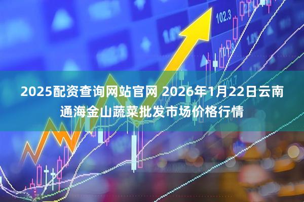 2025配资查询网站官网 2026年1月22日云南通海金山蔬菜批发市场价格行情